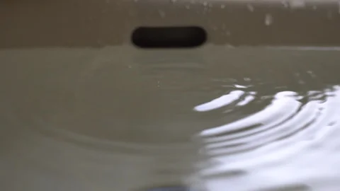 Faucet with water, close up. Stock Footage 105894039