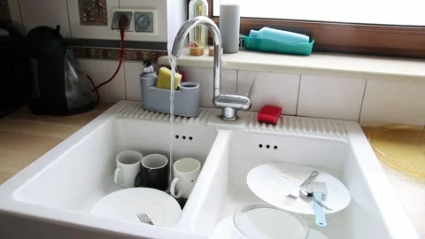 Faucet with water Stock Footage 249000430