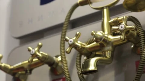 Faucets stand Stock Footage 50996310