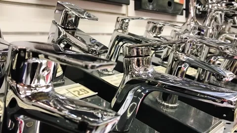Faucets water in the bathroom 스톡 동영상 257776163