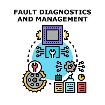 Fault diagnostics and management system concept 库存插图