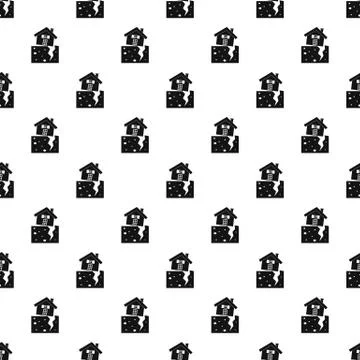 Fault of earth pattern, simple style Stock Illustration