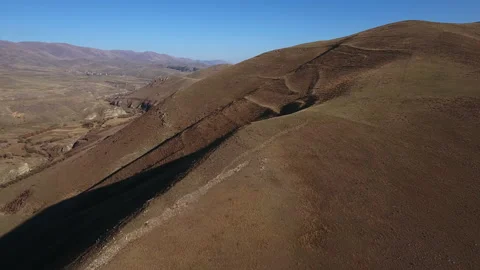Faults in the mountains after the earthquake Stock Footage 169330888