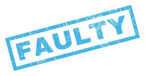 Faulty Rubber Stamp Stock Illustration