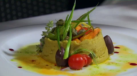 Fava Bean Dish from Greece Stock Footage 52457567