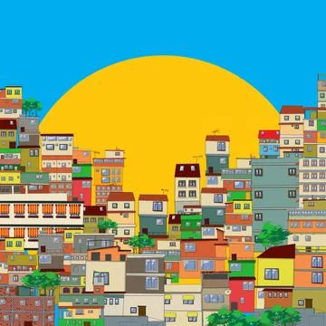 Favela Stock Illustration