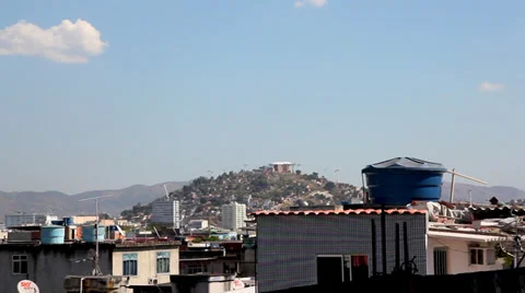 Favela Maré pan Stock Footage 33465078