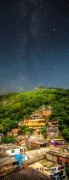 Favela night Foto stock