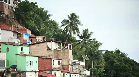 Favela. RJ / Brasil  Stockbeeldmateriaal 12368694