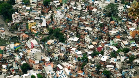Favela Rocinha Brazil 库存影片 72508595