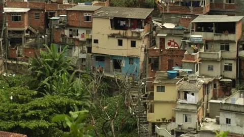 Favelas in Buenos Aires Stockbeeldmateriaal 160280710