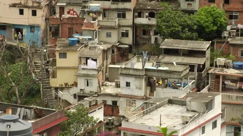 Favelas in Buenos Aires Stockbeeldmateriaal 160280732