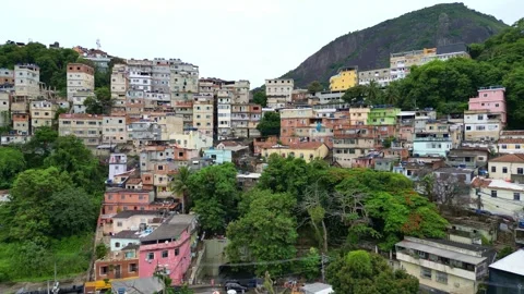 Favelas in Rio de Janeiro Video stock 263661135