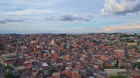 Favelas in Sao Paulo Video stock 263661873