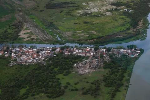 Favelas in the world. Stock Photos