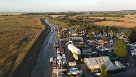 Faversham Creek Boat Yard 스톡 동영상 135860140