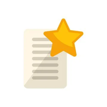 Favorite data icon flat vector. Time interface Stock Illustration