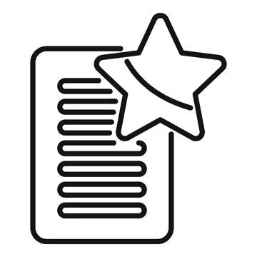 Favorite data icon outline vector. Time interface Stock Illustration