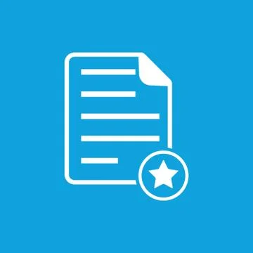 Favorite document icon Stock Illustration