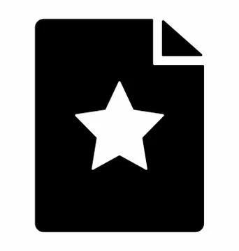 Favorite File Vector Illustrazione stock