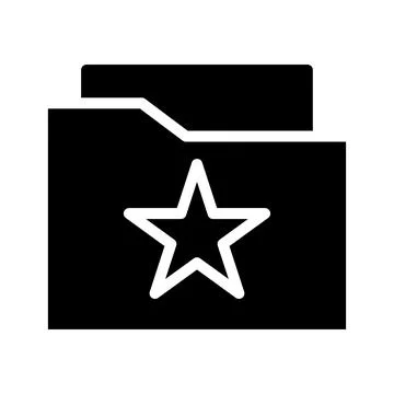 Favorite folder icon. Concept of bookmark, important, and favorite. イラスト素材