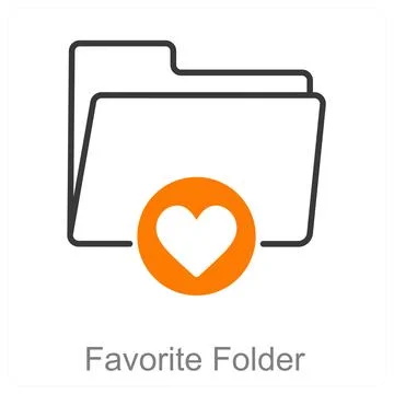 Favorite Folder Stock Illustration