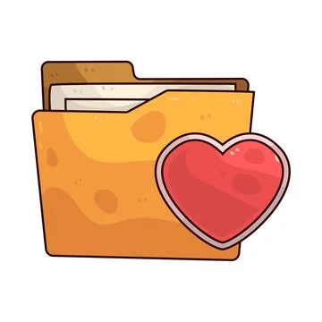 Favorite Folder illustration Stock-Illustration