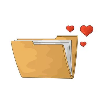Favorite Folder illustration Illustrazione stock