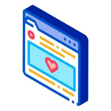 Favorite info folder isometric icon vector illustration Stock Illustration