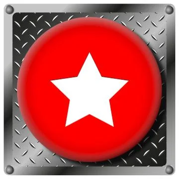 Favorite  metallic icon Stockillustratie