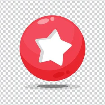 Favorite sign button on blank background Stock Illustration