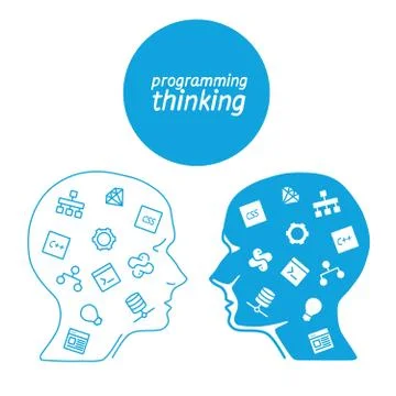 Favorite of software programmers in the form icons Stock-Illustration