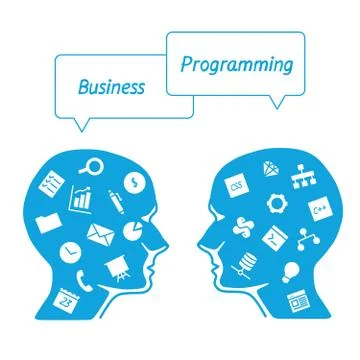 Favorite of software programmers in the form icons Stock Illustration