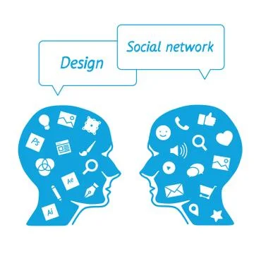 Favorite of software programmers in the form icons Stock Illustration