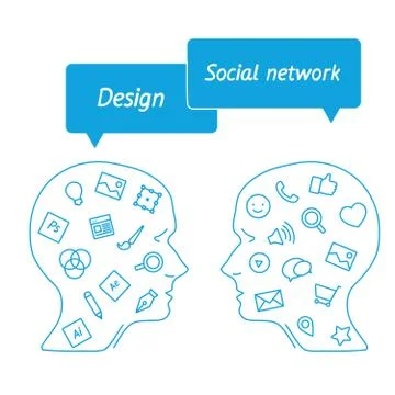 Favorite of software programmers in the form icons Stock Illustration