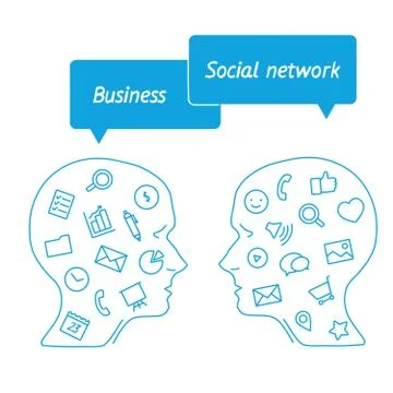 Favorite of software programmers in the form icons Stock-Illustration