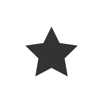 Favorite Star icon flat Stock Illustration