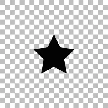 Favorite Star icon flat Stock Illustration