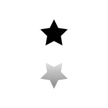 Favorite Star icon flat Stock Illustration