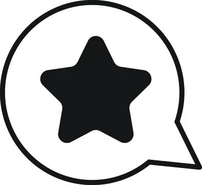 Favorite Star Speech Stock Illustration