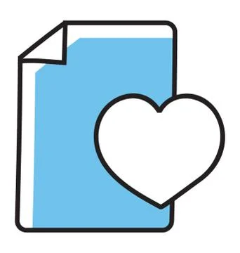 Favourite Data Document Stock Illustration