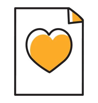 Favourite Data Document Stockillustratie