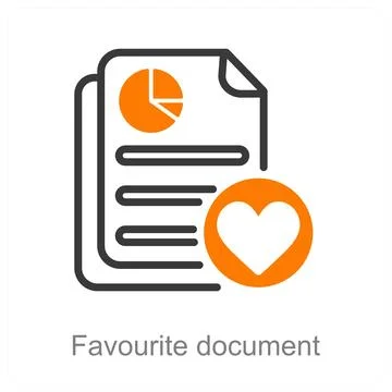Favourite document Stock Illustration