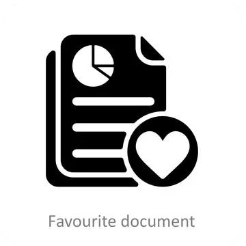Favourite Document Stock Illustration