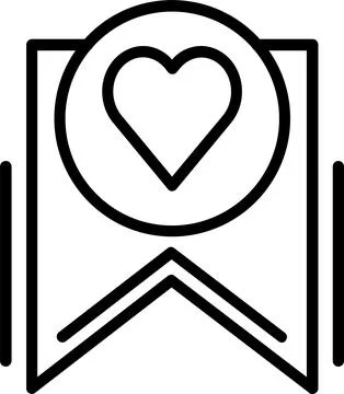 Favourite Line Icon Design Stock-Illustration