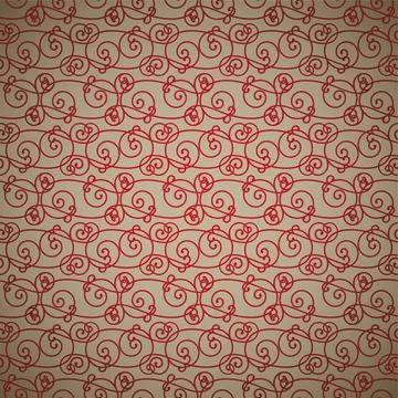 Fawn link interlinking red and fawn abstract background repeating design C... Stock Photos
