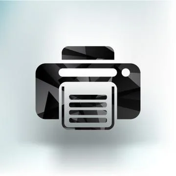 Fax icon vector design printer document print Stock Illustration