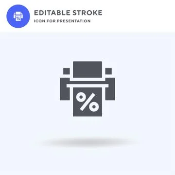 Fax icon vector, filled flat sign, solid pictogram isolated on white, logo Illustrazione stock