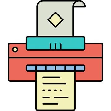 Fax icon vector printer flat telefax design Stock Illustration