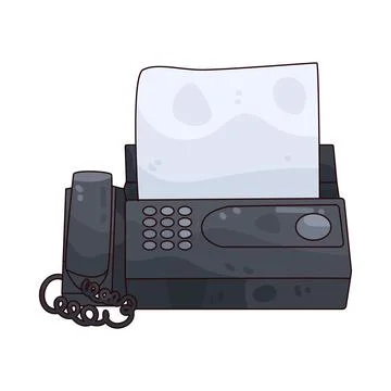 Fax illustration Stock Illustration